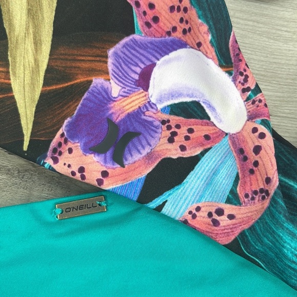 ☀️HURLEY☀️ ORCHID SNACK Adjustable SALTWATER SOUDS BOULDERS BOTT BIKINI SET - Picture 12 of 12